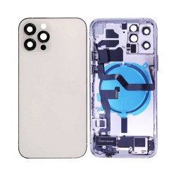 Tampa Traseira com Frame+Flex+Vibrator Apple iPhone 12 Pro Prata